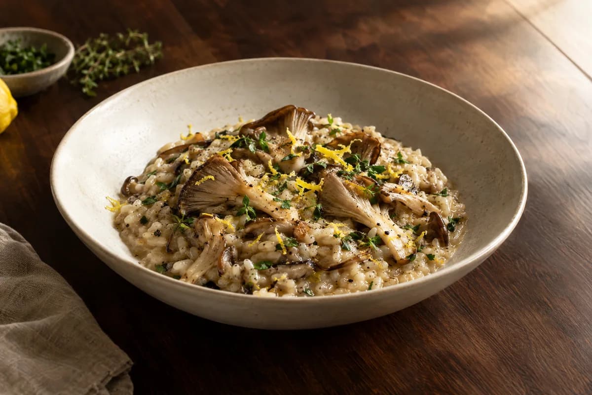 Plato conceptual Arroz de temporada.